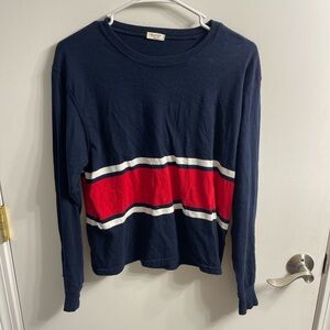 John Galt Long Sleeve Shirt with Red Stripe